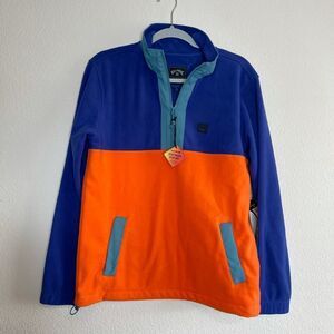 NWT men’s billabong boundary‎ mock lite fleece
